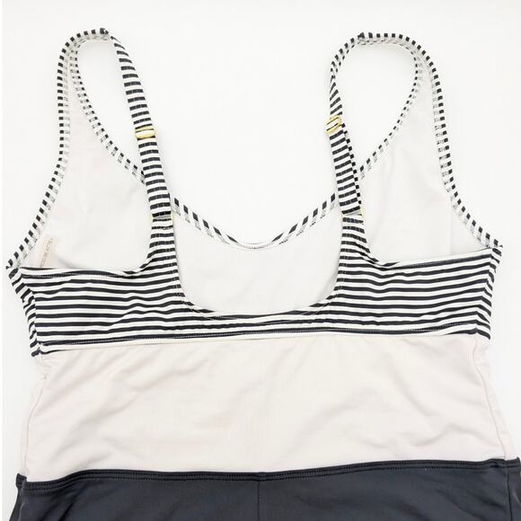 Bleu Rod Beattie Women's The Line Colorblock Striped One Piece Swimsuit Size 8 - Picture 5 of 9